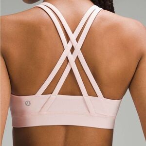 lululemon athletica Energy Bra in Strawberry Milkshake